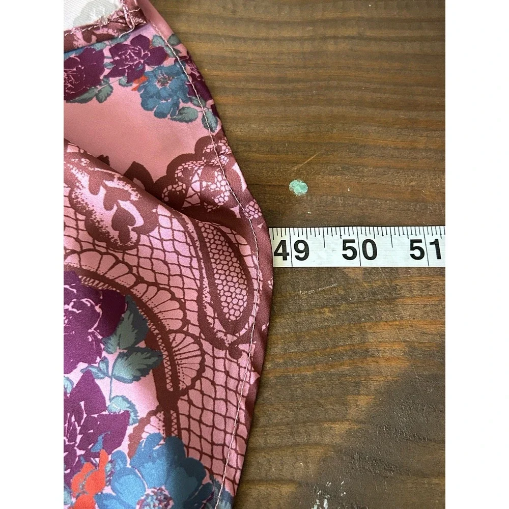 Free People Intimately Free People Printed Right This Way Satin Dress Medium‎